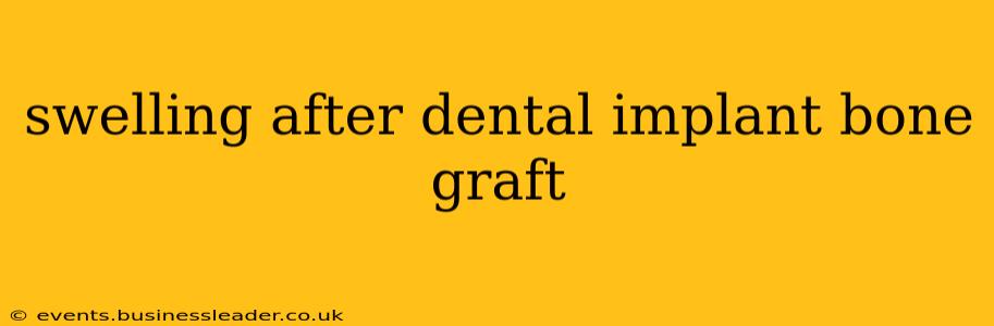 swelling after dental implant bone graft