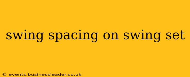 swing spacing on swing set