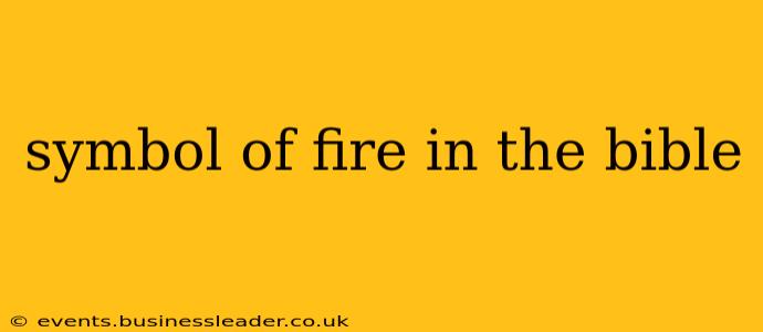 symbol of fire in the bible