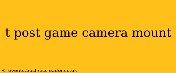 t post game camera mount