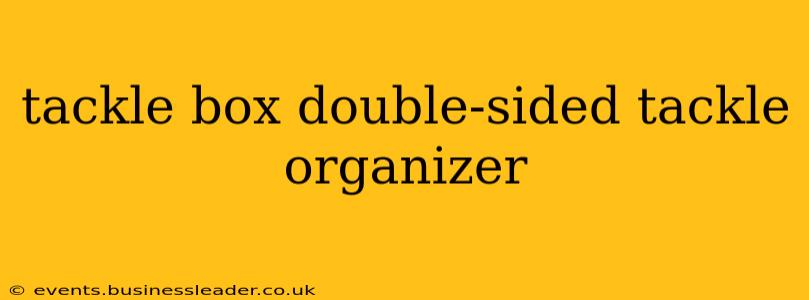 tackle box double-sided tackle organizer