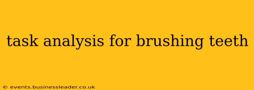 task analysis for brushing teeth