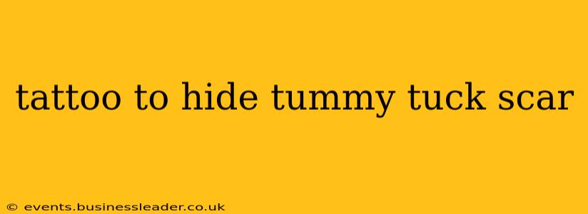 tattoo to hide tummy tuck scar