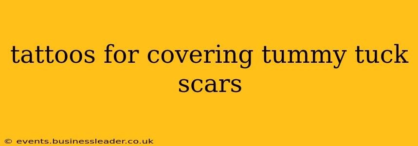 tattoos for covering tummy tuck scars