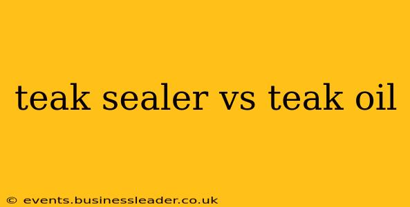 teak sealer vs teak oil