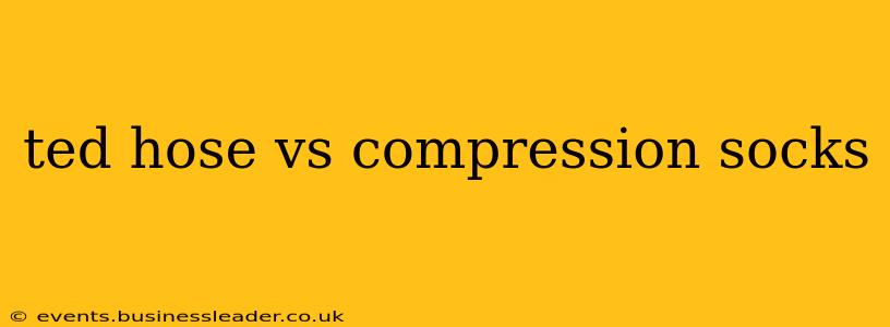 ted hose vs compression socks