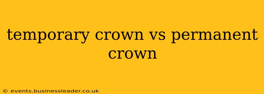 temporary crown vs permanent crown