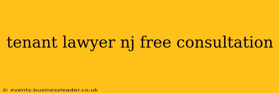 tenant lawyer nj free consultation