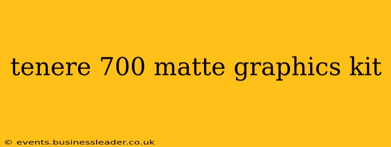 tenere 700 matte graphics kit