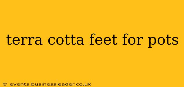 terra cotta feet for pots