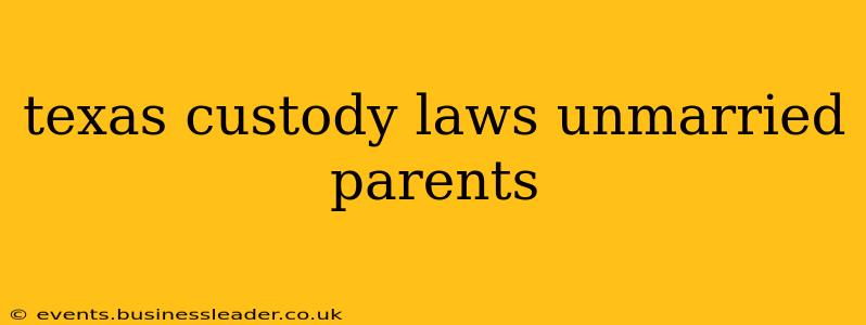 texas custody laws unmarried parents