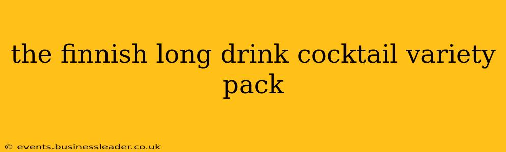 the finnish long drink cocktail variety pack