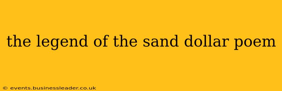 the legend of the sand dollar poem