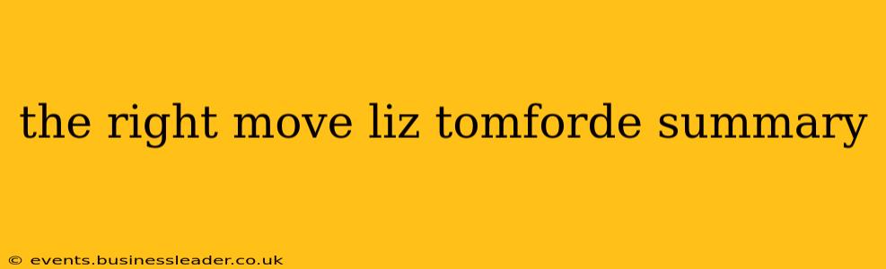 the right move liz tomforde summary
