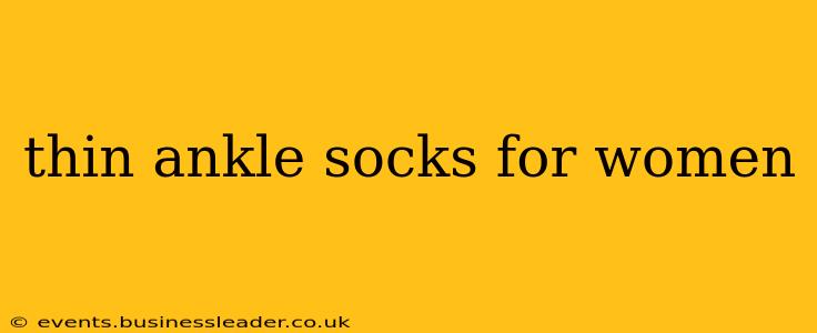 thin ankle socks for women