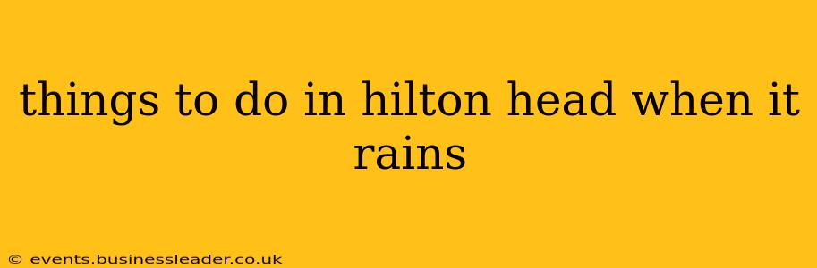 things to do in hilton head when it rains