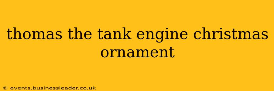 thomas the tank engine christmas ornament
