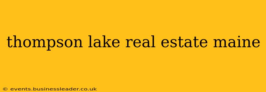 thompson lake real estate maine