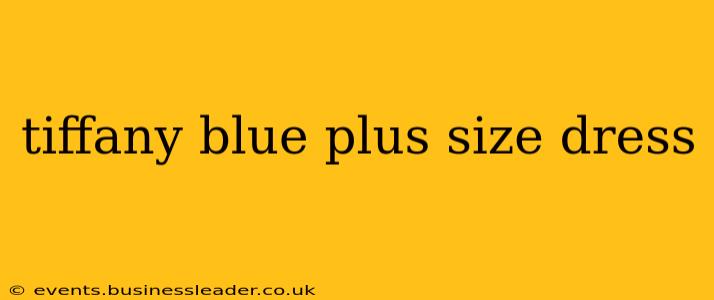 tiffany blue plus size dress