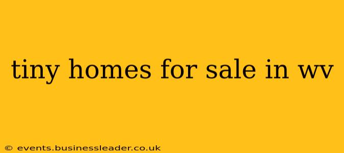 tiny homes for sale in wv