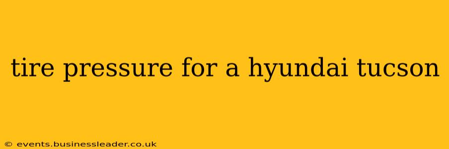tire pressure for a hyundai tucson