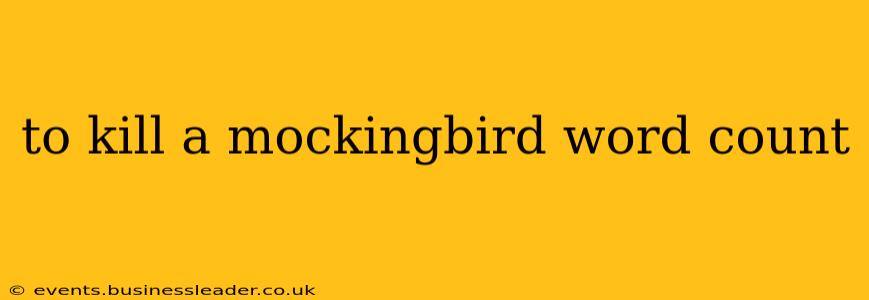 to kill a mockingbird word count