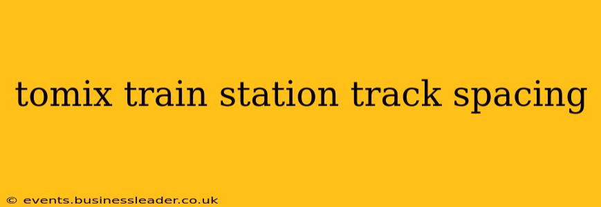 tomix train station track spacing