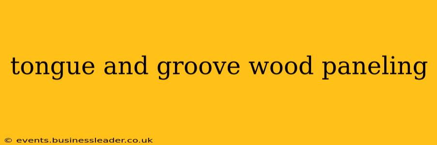 tongue and groove wood paneling