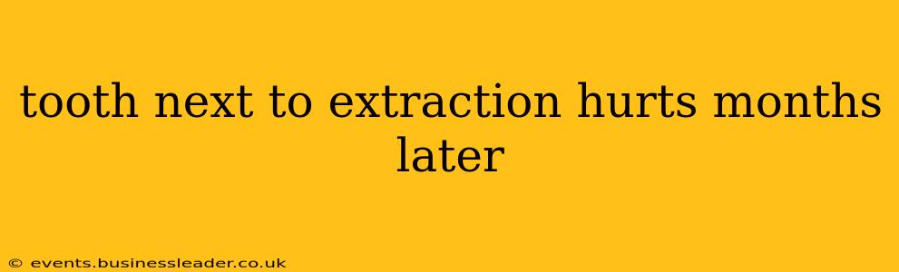 tooth next to extraction hurts months later