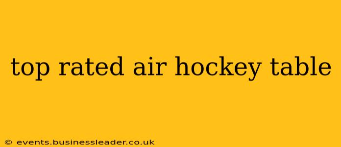 top rated air hockey table