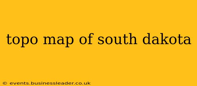 topo map of south dakota