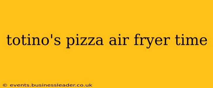 totino's pizza air fryer time