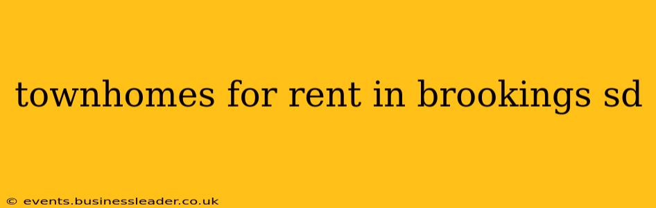 townhomes for rent in brookings sd