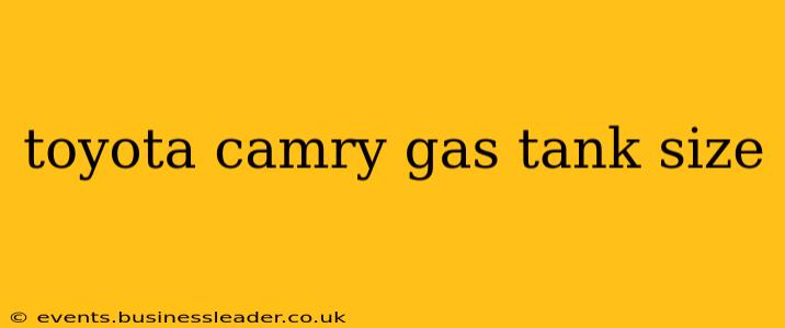 toyota camry gas tank size