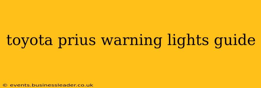 toyota prius warning lights guide
