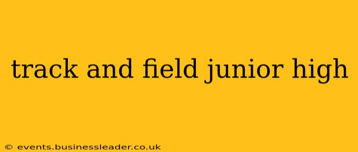 track and field junior high