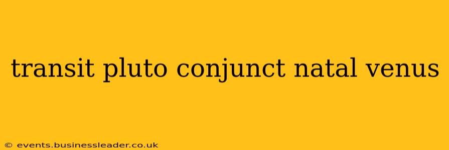transit pluto conjunct natal venus