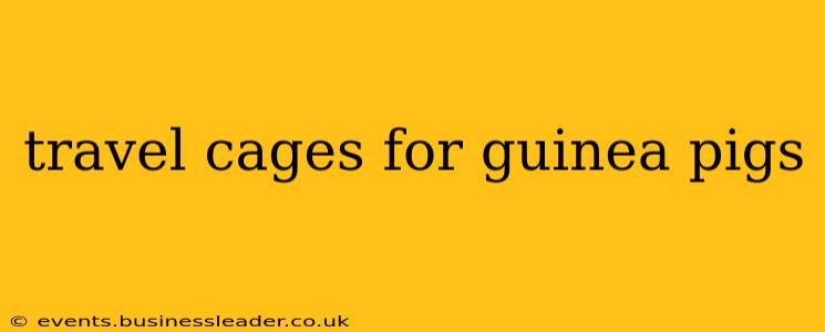 travel cages for guinea pigs