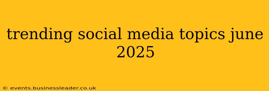 trending social media topics june 2025