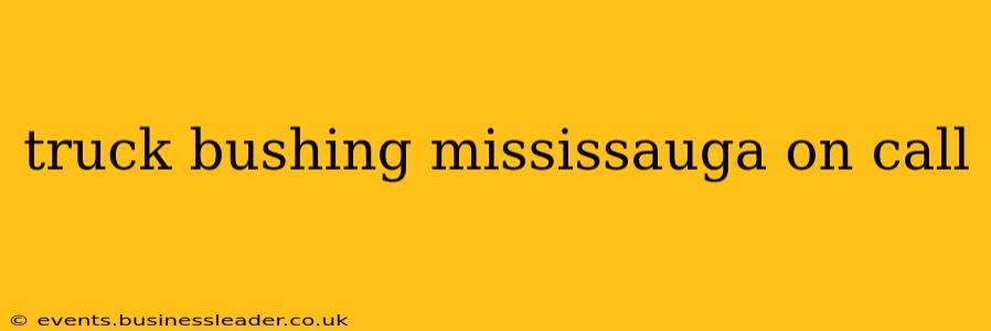 truck bushing mississauga on call