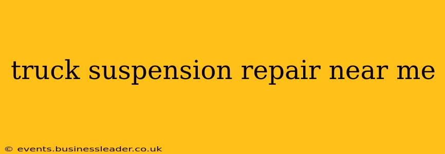 truck suspension repair near me
