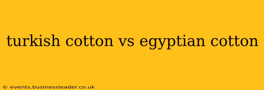 turkish cotton vs egyptian cotton