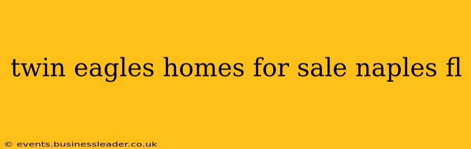 twin eagles homes for sale naples fl