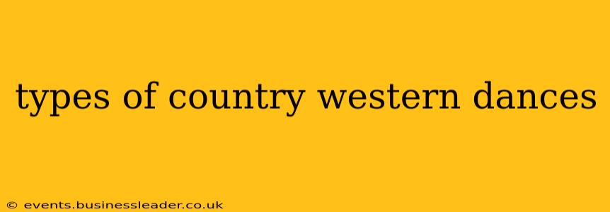 types of country western dances