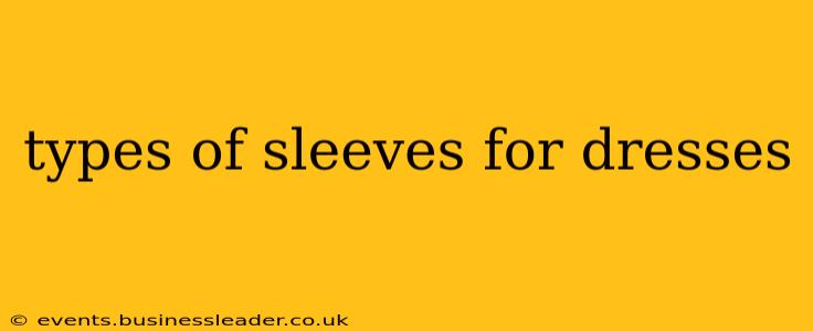 types of sleeves for dresses
