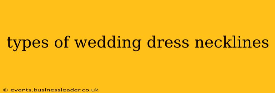 types of wedding dress necklines
