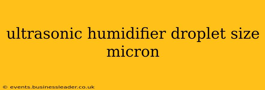 ultrasonic humidifier droplet size micron