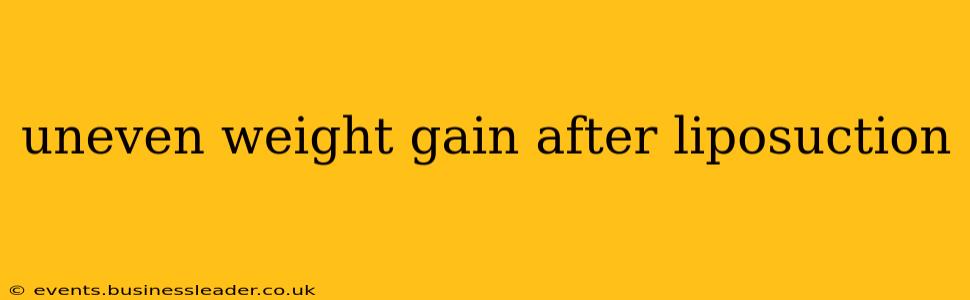 uneven weight gain after liposuction