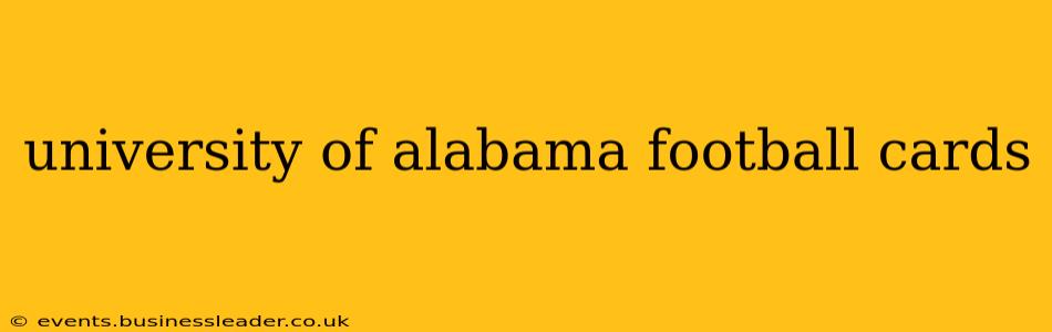 university of alabama football cards