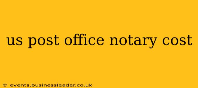 us post office notary cost